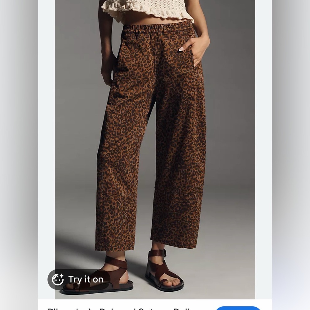 Anthropologie Pilcro Izzie Pull On Barrel Pants